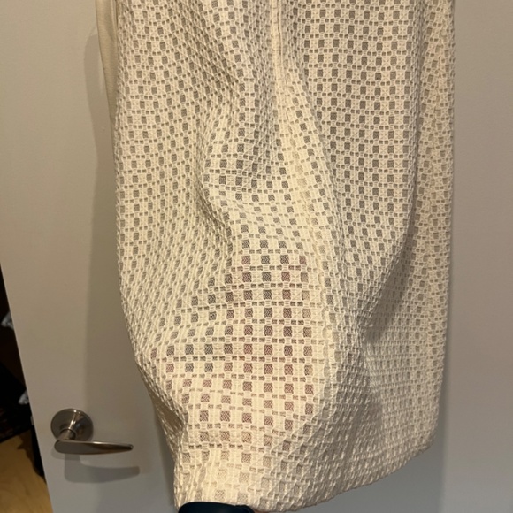 Vintage PLW Midmod Cream Shift Dress - Picture 3 of 5